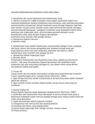 ASUHAN KEPERAWATAN KOMUNITAS PADA AREA K (1)