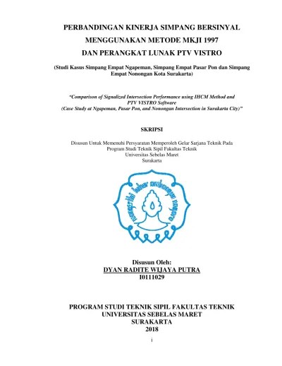 Top PDF KESIMPULAN DAN SARAN ANALISIS PANJANG ANTRIAN SIMPANG BERSINYAL  DENGAN MENGGUNAKAN METODE MKJI (STUDI KASUS SIMPANG JALAN AFFANDI  YOGYAKARTA). - 123dok.com