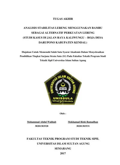 Top PDF Dosen Program Studi Teknik Sipil, FTSP, ITATS - 123dok.com