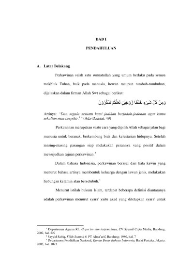 BAB I PENDAHULUAN A. Latar Belakang - SYARAT POLIGAMI DALAM UNDANG-UNDANG  PERKAWINAN DAN KOMPILASI HUKUM ISLAM MENURUT PANDANGAN TOKOH MASYARAKAT DI  KECAMATAN TERSONO KABUPATEN BATANG - Unissula Repository