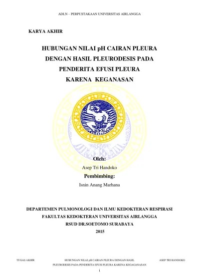 ASKEP Pleuritis Dan Pleura Effusion
