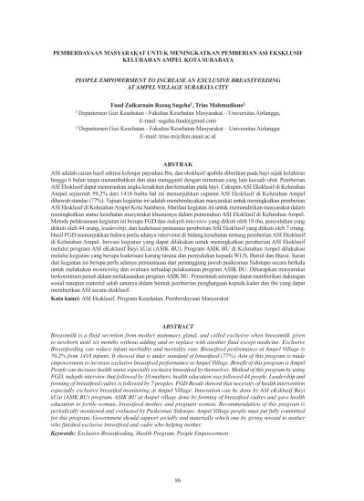 Proposal Advokasi Asi