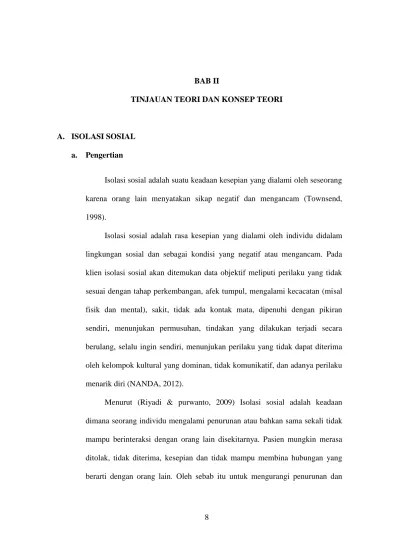 BAB II TINJAUAN TEORI DAN KONSEP TEORI