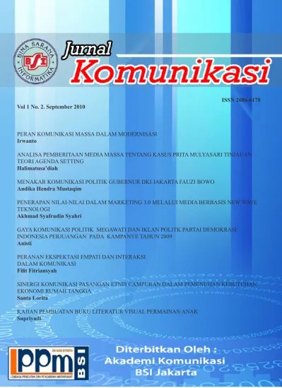 ANALISA PEMBERITAAN MEDIA MASSA TENTANG KASUS PRITA MULYASARI TINJAUAN TEORI  AGENDA SETTING Halimatusa diah