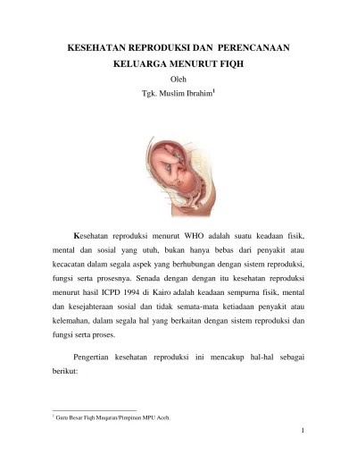 Pemahaman Keluarga Tentang Kesehatan Reproduksi Kasus Di Kabupaten Karawang  Provinsi Jawa Barat