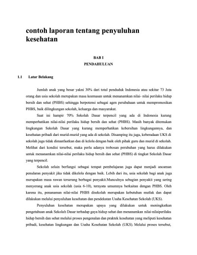 Top PDF Contoh Laporan Tentang Penyuluhan Kesehatan - 123dok.com