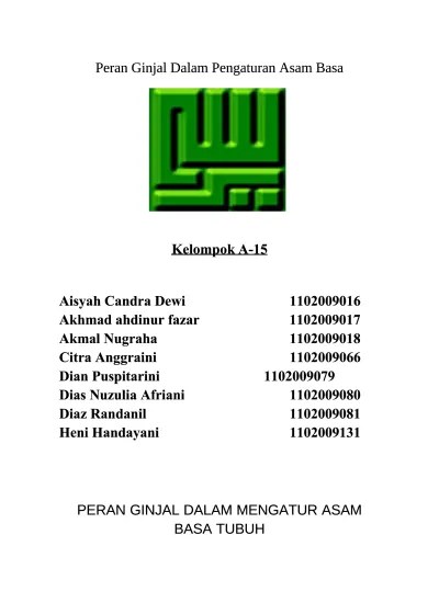 Asam Basa di tubuh manusia