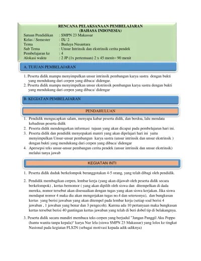 A. TUJUAN PEMBELAJARAN