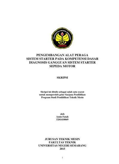 RENCANA PELAKSANAAN PEMBELAJARAN (RPP) : SMK PGRI 1 KEDIRI : Pemeliharaan  Kelistrikan Sepeda Motor