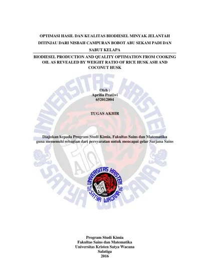 Oleh : Aprilia Pratiwi TUGAS AKHIR