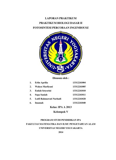 Contoh format laporan praktikum Biologi