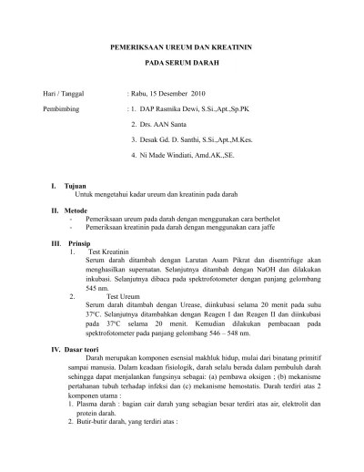 PEMERIKSAAN UREUM DAN KREATININ.doc