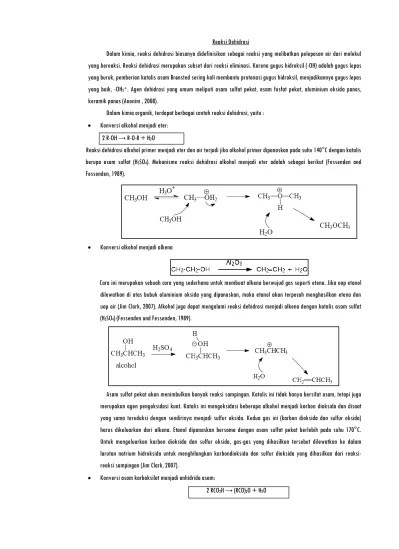 Top PDF Reaksi Dehidrasi Oleh Asam Sulfat - 123dok.com