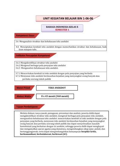 UNIT KEGIATAN BELAJAR BIN