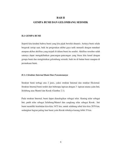 Penerapan Penjalaran Gelombang Seismik Gempa Pada Penelaahan Struktur  Bagian Dalam Bumi