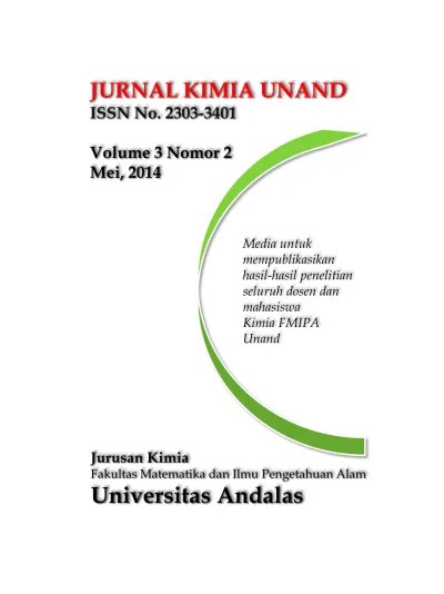 JURNAL KIMIA UNAND ISSN No