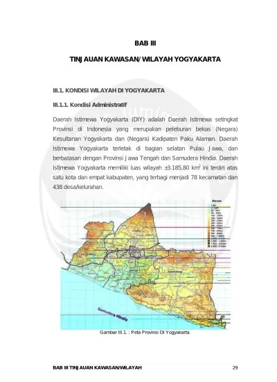 BAB III TINJAUAN KAWASAN/ WILAYAH YOGYAKARTA