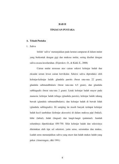 BAB II TINJAUAN PUSTAKA. yang berkontak dengan gigi dan mukosa mulut,  sering disebut dengan