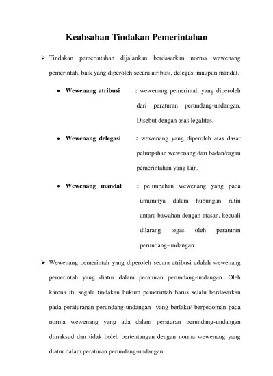 FREIES ERMESSEN DALAM KONSEP NEGARA KESEJAHTERAAN. Oleh :