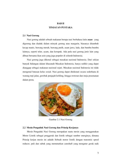 Gambar 2.1 Nasi Goreng