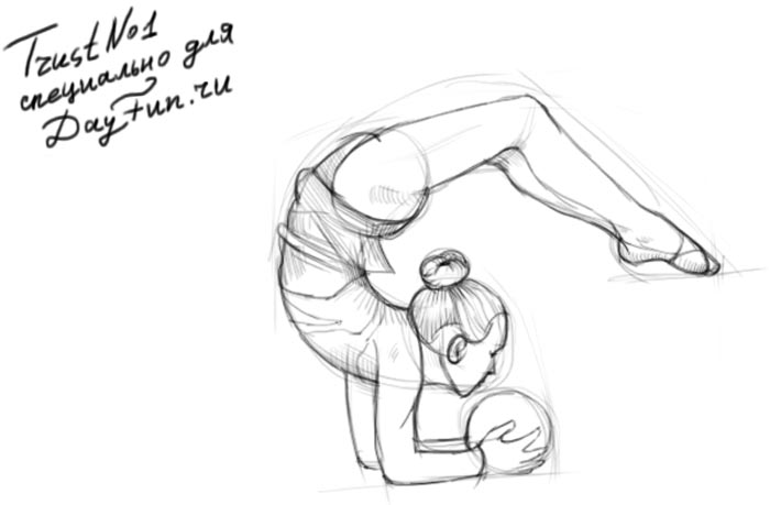 гимнастика рисовать