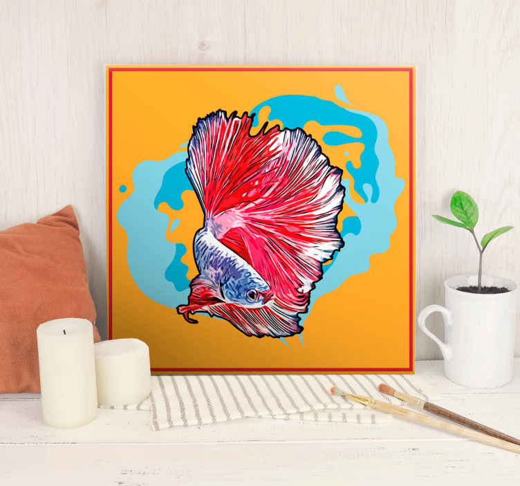 Wandbild Fische Abstrakte Farben Tenstickers