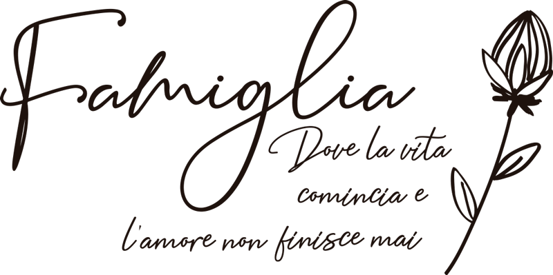 Adesivo Murale Frase Famiglia - Tenstickers 399_x_800_png