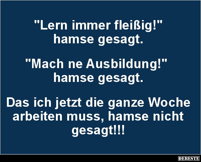 Lern Immer Fleissig Lustige Bilder Spruche Witze Echt Lustig
