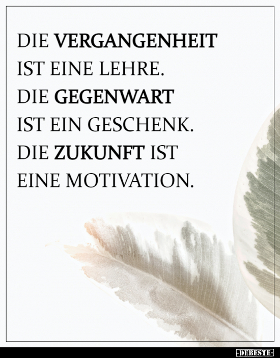 Die Vergangenheit Ist Eine Lehre Die Gegenwart Ist Ein Lustige Bilder Spruche Witze Echt Lustig