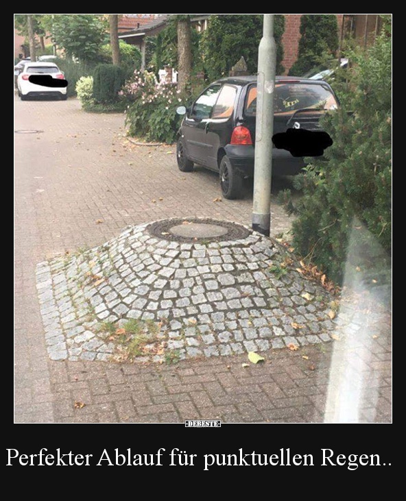 Perfekter Ablauf für punktuellen Regen.. | Lustige Bilder, Sprüche, Witze, echt lustig