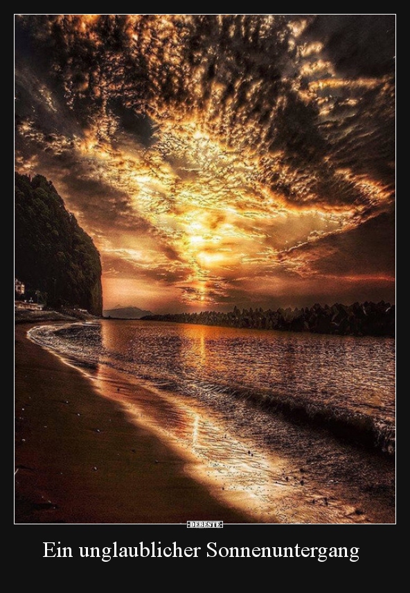 Ein Unglaublicher Sonnenuntergang Lustige Bilder Spruche Witze Echt Lustig