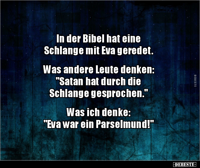 Bibelspruch Lustig