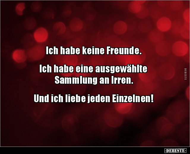 Ich Habe Keine Freunde. Ich Habe Eine Ausgewählte.. | Lustige Bilder, Sprüche, Witze, Echt Lustig