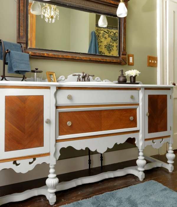 Как сделать тумбу под раковину своими руками - фото переделки комода