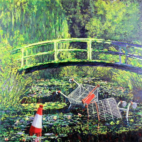 Banksy Nympheas Analyse Iconographique Et Iconique Denis