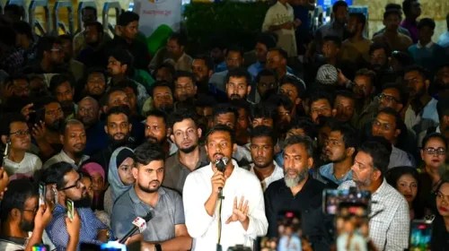 জ্বালানি সংকট ও দামবৃদ্ধির প্রতিবাদে এনসিপির বিক্ষোভ মিছিলে নাসীরুদ্দীন পাটওয়ারী