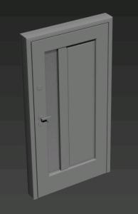 Entrance Door 3d 3ds Model For 3d Studio Max Designs Cad