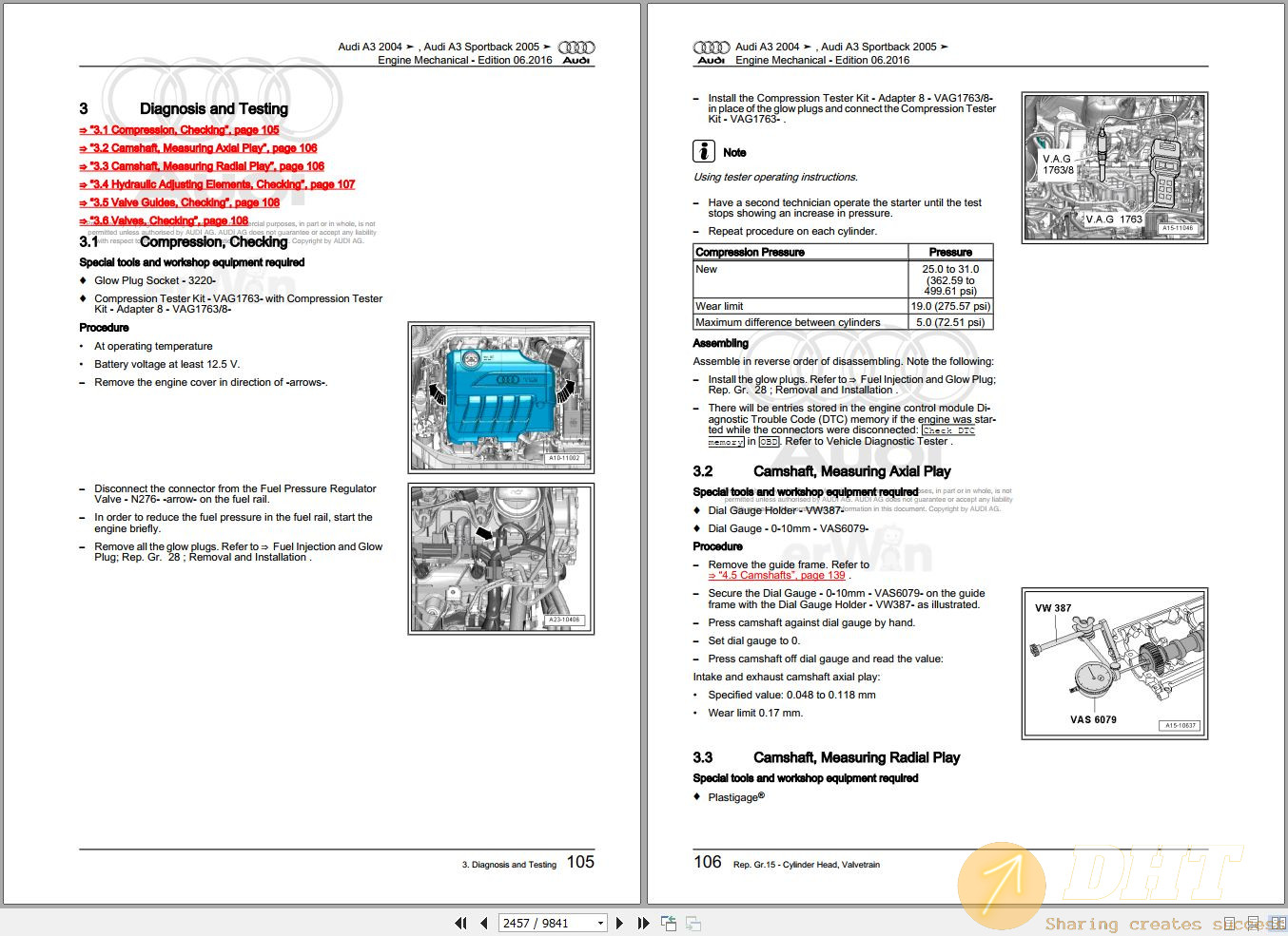 Audi A3 8p 2003 2013 Service Repair Manual And Wiring Diagram