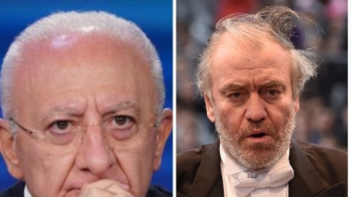 Dopo il solito caos, De Luca si inventa il video della Campania che fa la pace mentre Gergiev prova a suonare a Caserta
