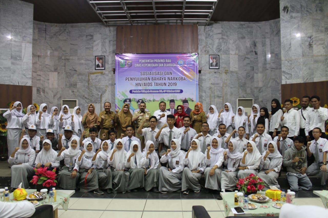 Pembukaan Sosialisasi dan Penyuluhan Bahaya Narkoba HIV / AID 2019 – Dinas  Perpustakaan dan Kearsipan Provinsi Riau