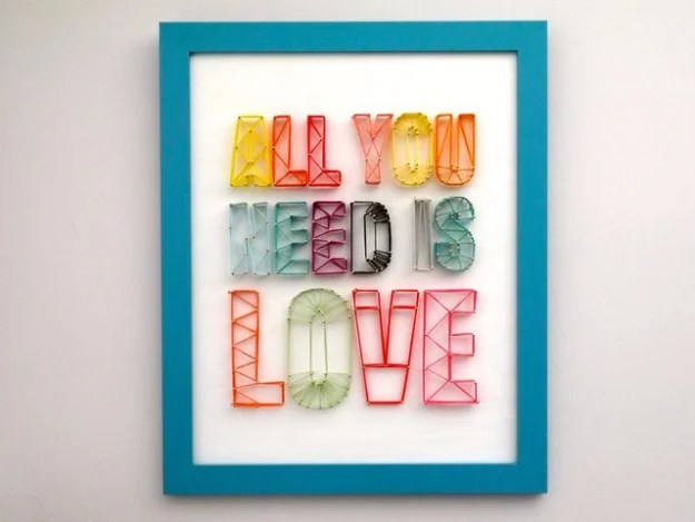 40 Insanely Creative String Art Projects Diy Projects For Teens