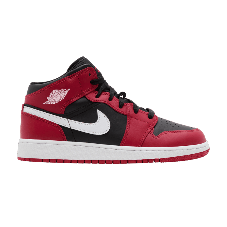 Jordan 1 Mid Gym Red Black White (GS)