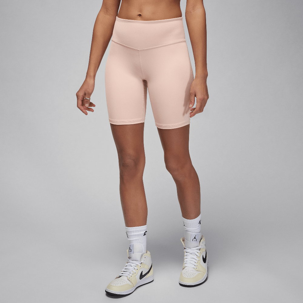 Jordan Sport Women’s High-Waisted 7″ Bike Shorts Particle Beige/White Jordan Sport Women’s High-Waisted 7″ Bike Shorts Particle Beige/White