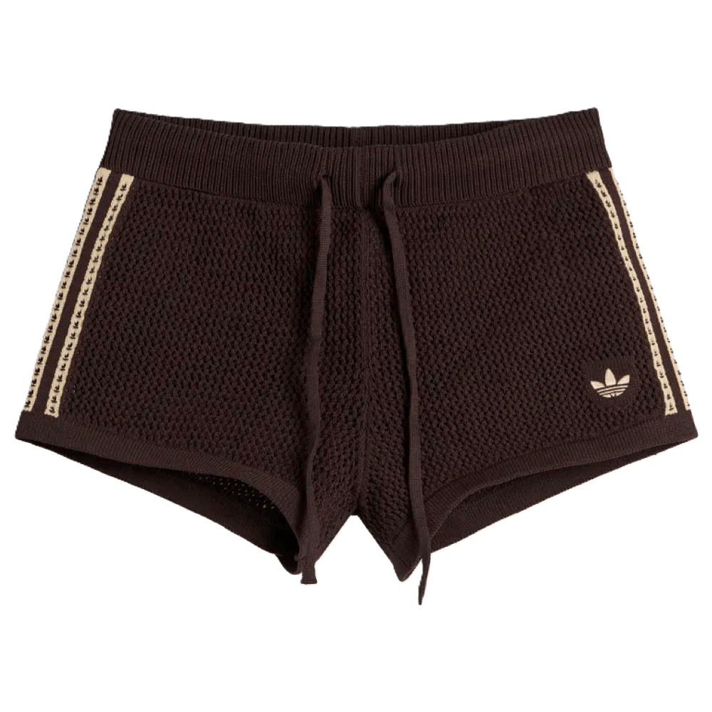 Adidas Crochet Shorts Aurora Coffee Magic Beige Adidas Crochet Shorts Aurora Coffee Magic Beige