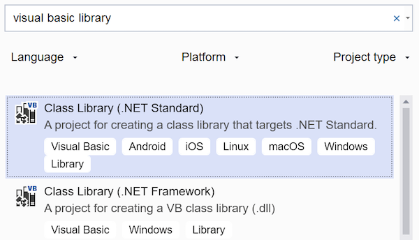 Visual Basic and .NET Standard - Xamarin | Microsoft Docs