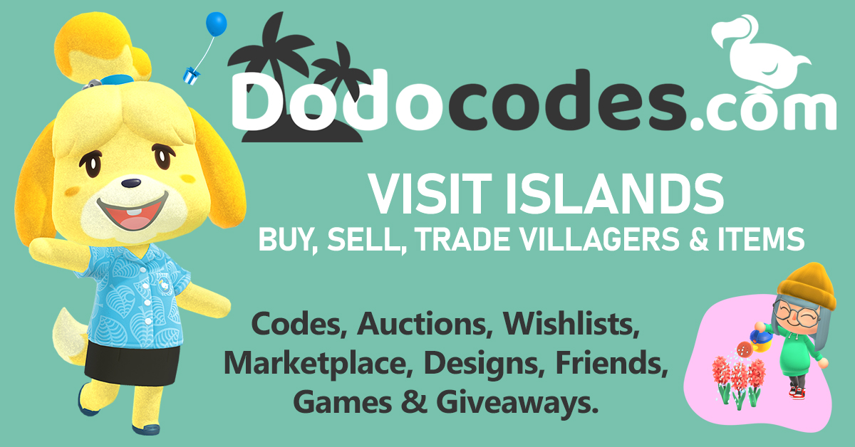 Dodocodes Com Animal Crossing New Horizons Dodo Codes