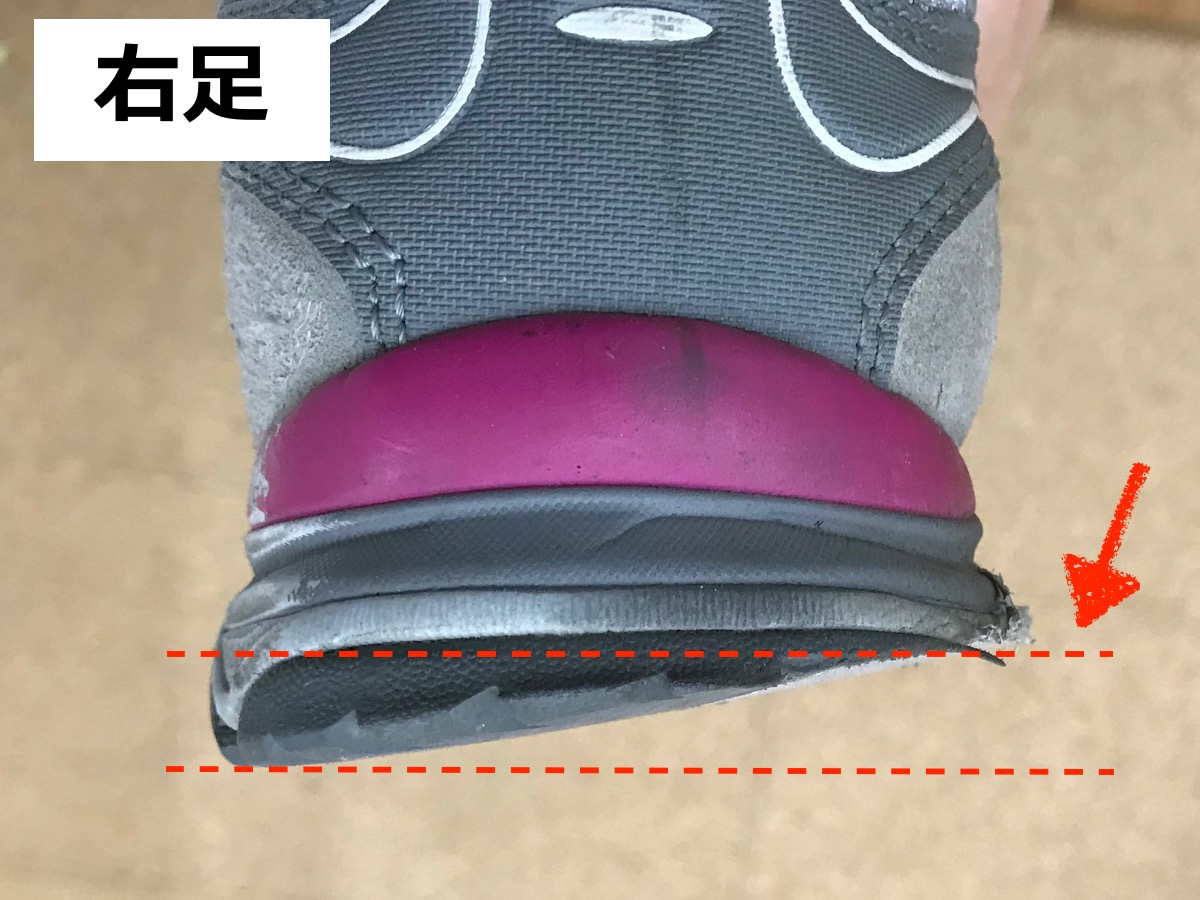 姿勢、歩き方の改善法！実録、シューズの踵の磨り減り方でわかる体の歪み、関節の痛み | 大阪市阿倍野区のパーソナルトレーニング｜  30年以上の経験豊富なテレビ出演トレーナーが指導｜どこでもフィット西田辺