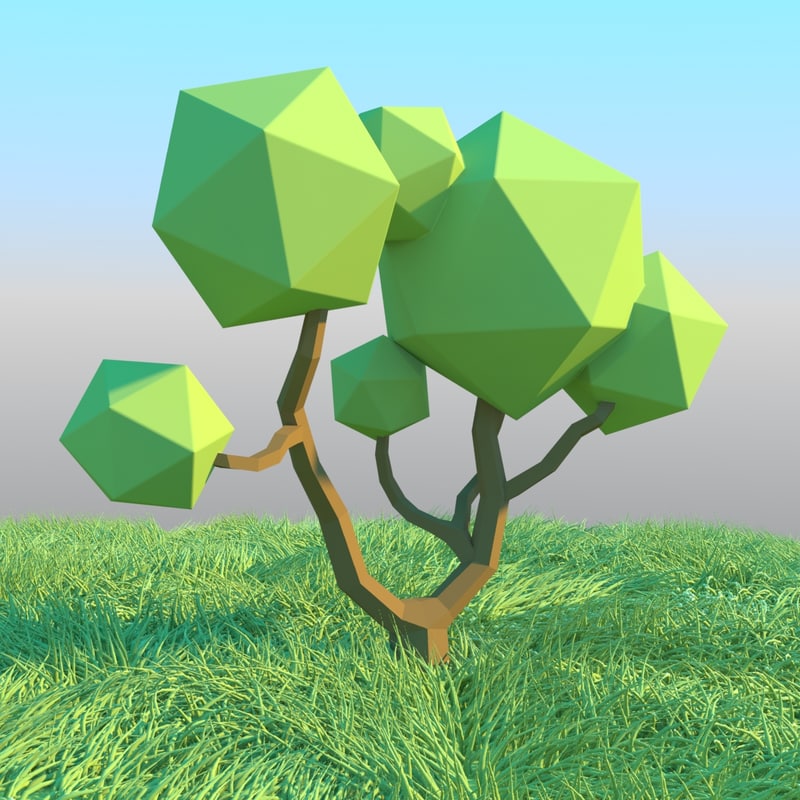 Low Poly Tree 3d Model Download For Free
