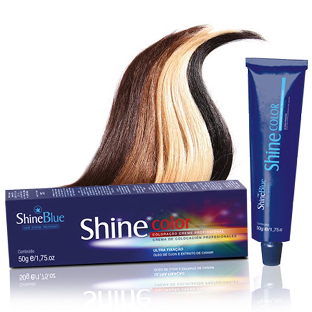 Coloração Shine Blue Todas as Cores 50g Tintura Tinta | Shopee Brasil Blue_shine_ nudes