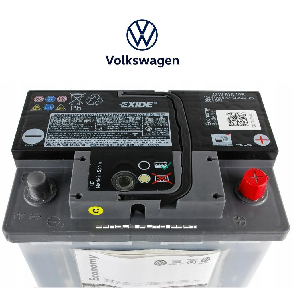 DIN60 LEAD CALCIUM 61AH330A BATTERY FOR VOLKSWAGEN AUDI (JZW915105) |  Shopee Malaysia